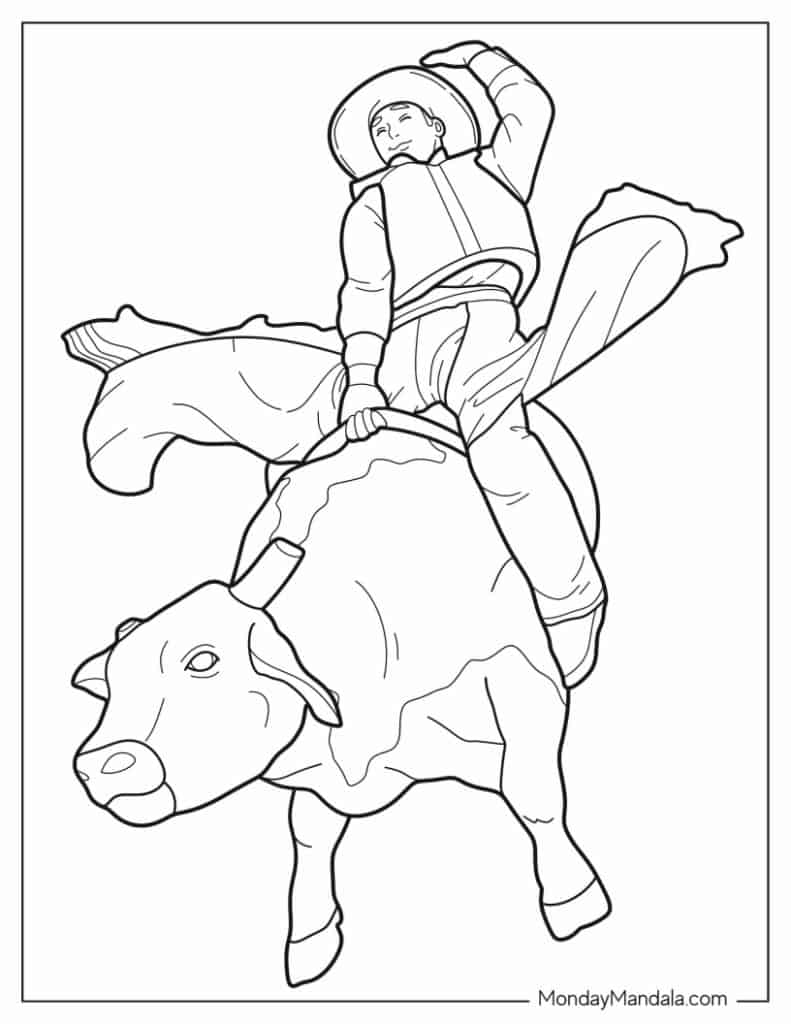 Bull coloring pages free pdf printables
