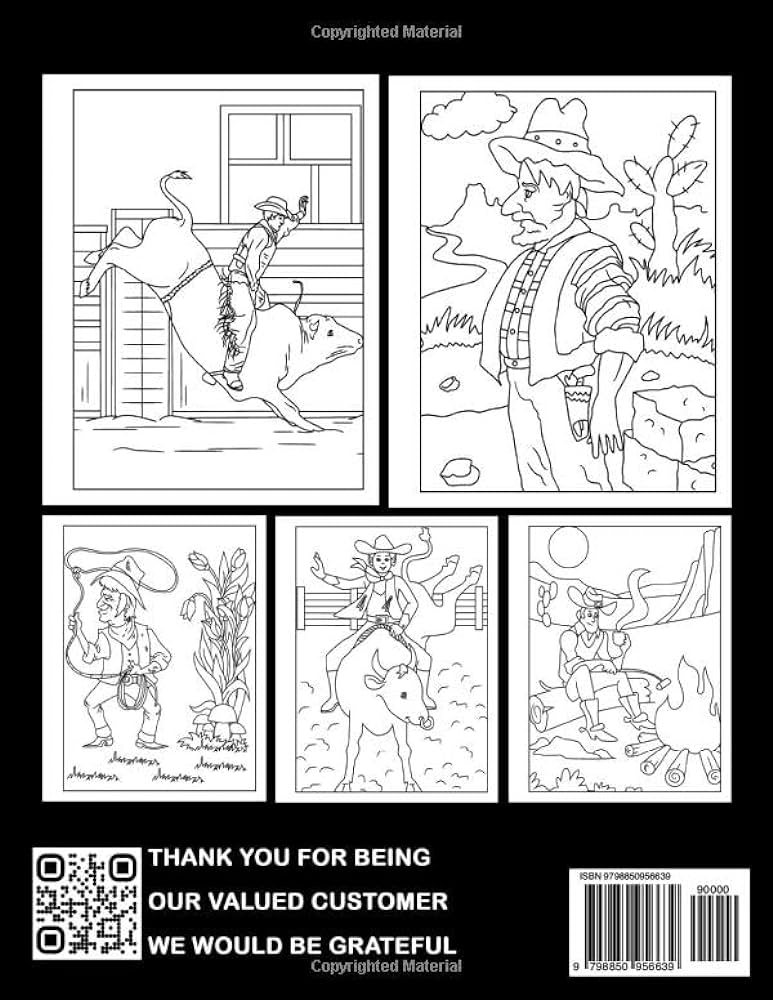 Wboy loring book at the rodeo western rodeo with creative illustrations and amazing designs loring pages great gifts for kids preschool kindergarten rush enzo books