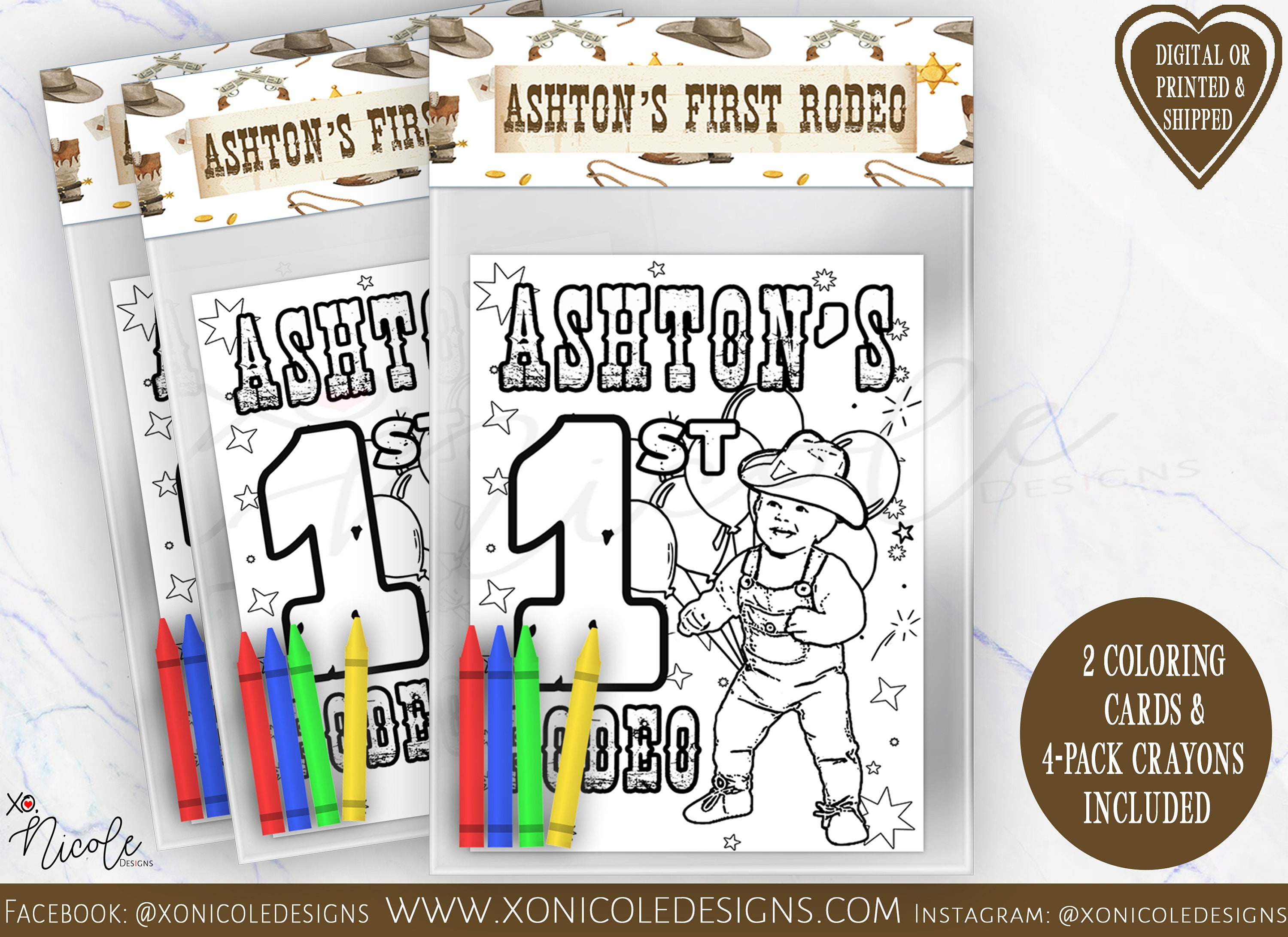 Rodeo coloring pack western theme coloring cards rodeo cowboy coloring sheets cowboy party printed western party