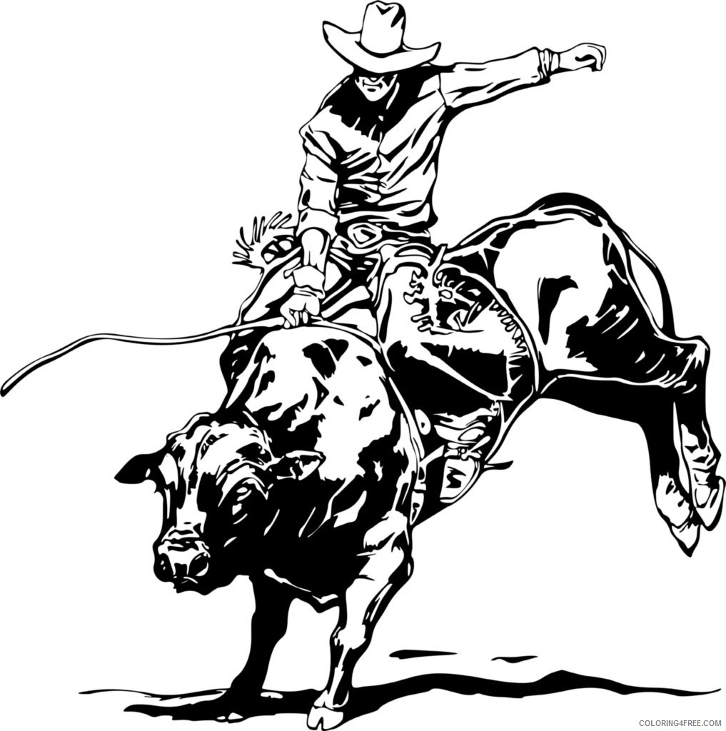 List background images rodeo pictures to color completed