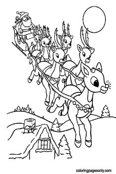 Reindeer coloring pages ideas coloring pages coloring pages for kids christmas reindeer