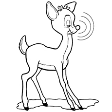 Best rudolph the red nosed reindeer coloring pages