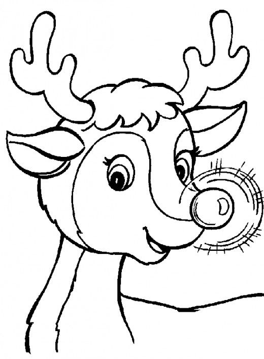 Online rudolph and other reindeer printables and coloring pages dibujo navidad para colorear renos navideãos dibujos de renos