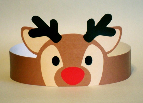 Reindeer paper crown printable