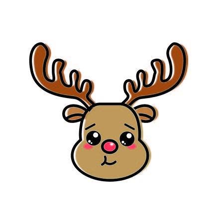 Reindeer faces cliparts stock vector and royalty free reindeer faces illustrations