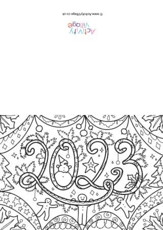 New year rockets louring card
