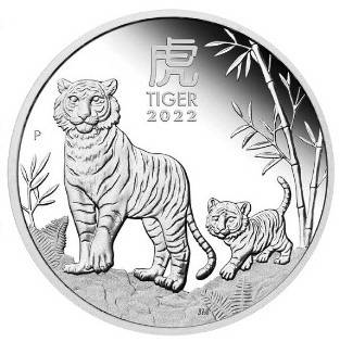 Lunar iii rok tygrysa uncji srebra proof