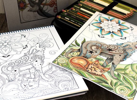 Printable pdf coloring book downloadable coloring pages colouring book ruby charm colors nature animals insects birds cats dogs lion