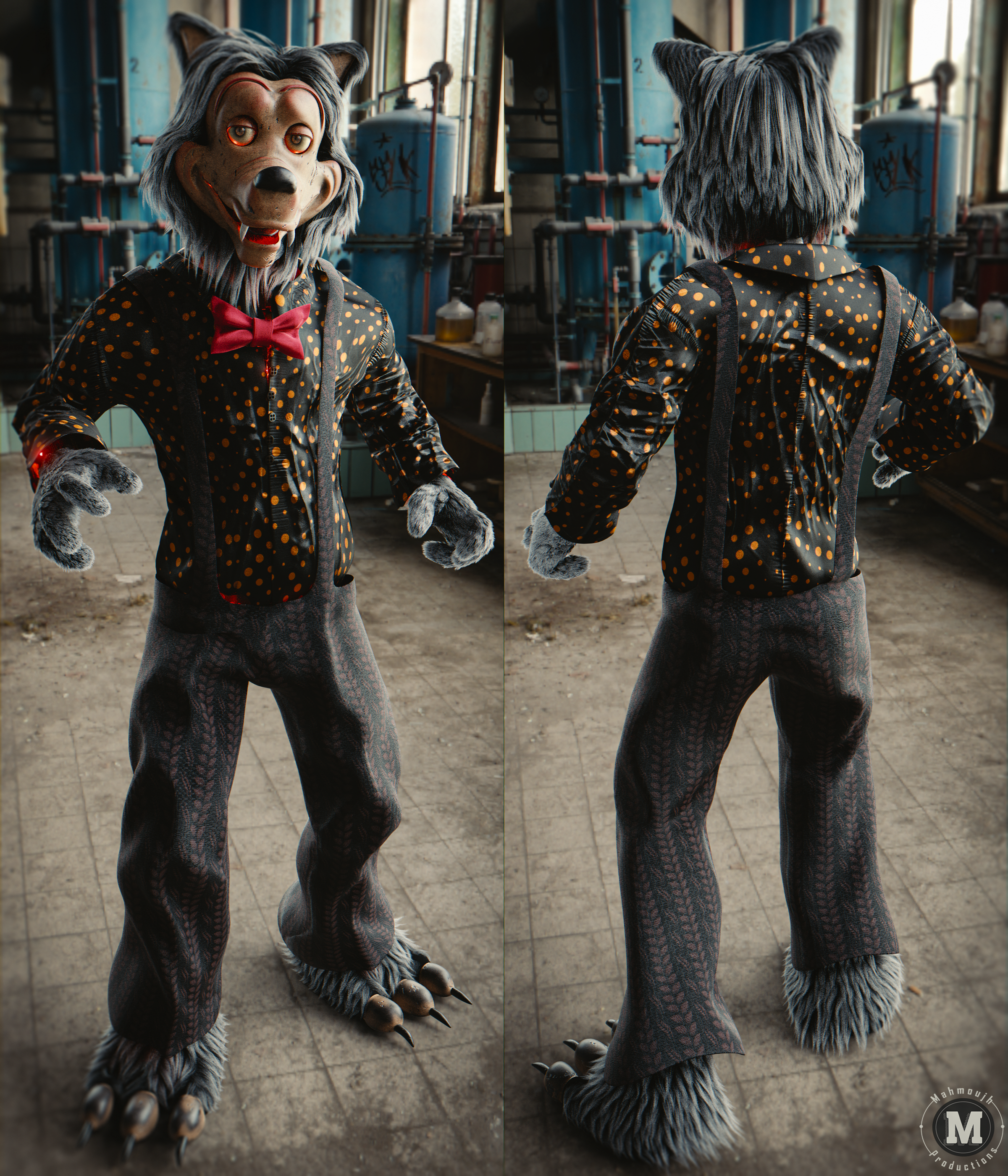 Rolfe dewolfe inspired animatronic rfivenightsatfreddys