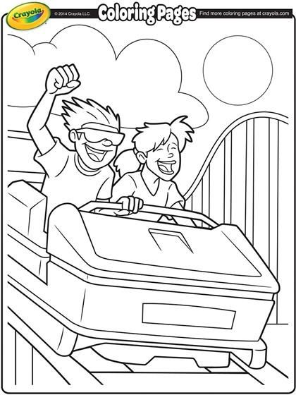Roller coaster ride on crayola free coloring pages coloring pages crayola coloring pages