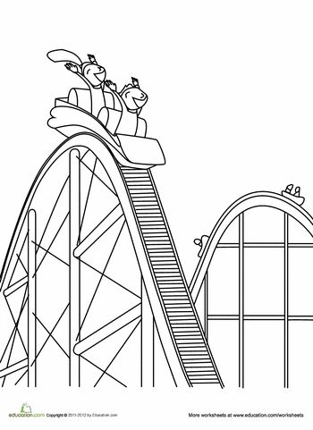 Roller coaster worksheet education roller coaster drawing roller coaster coaster art