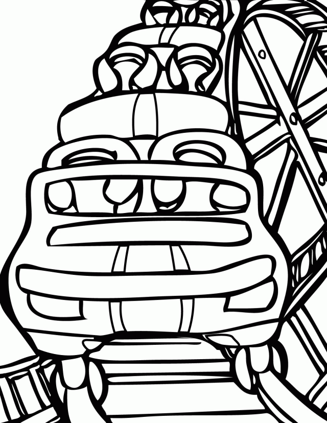 Amusement park coloring pages for kids printable amusement park coloring sheets