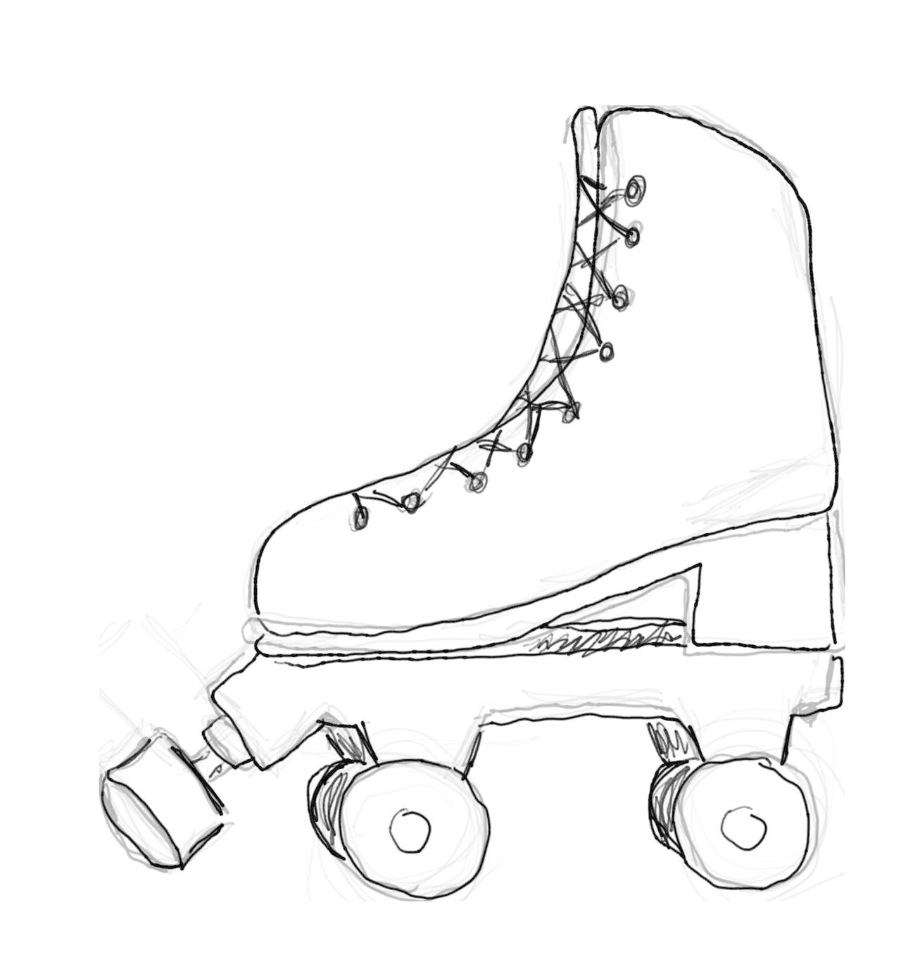 Roller skate min by scarletwomandesigns on
