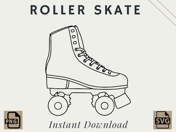 Roller skate png svg digital download printable download now