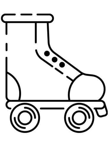 Roller skate coloring page free printable coloring pages