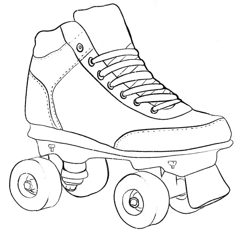Roller skate malvorlagen
