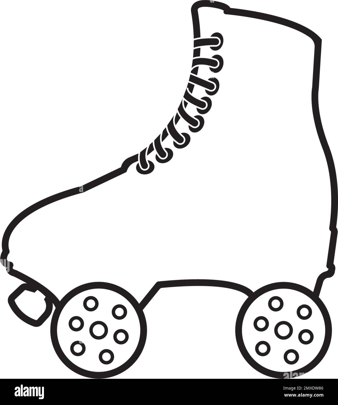 Child roller skating stock vector images
