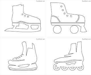 Free printable roller blade coloring pages for kids â