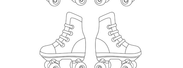 Rollerskate template â small