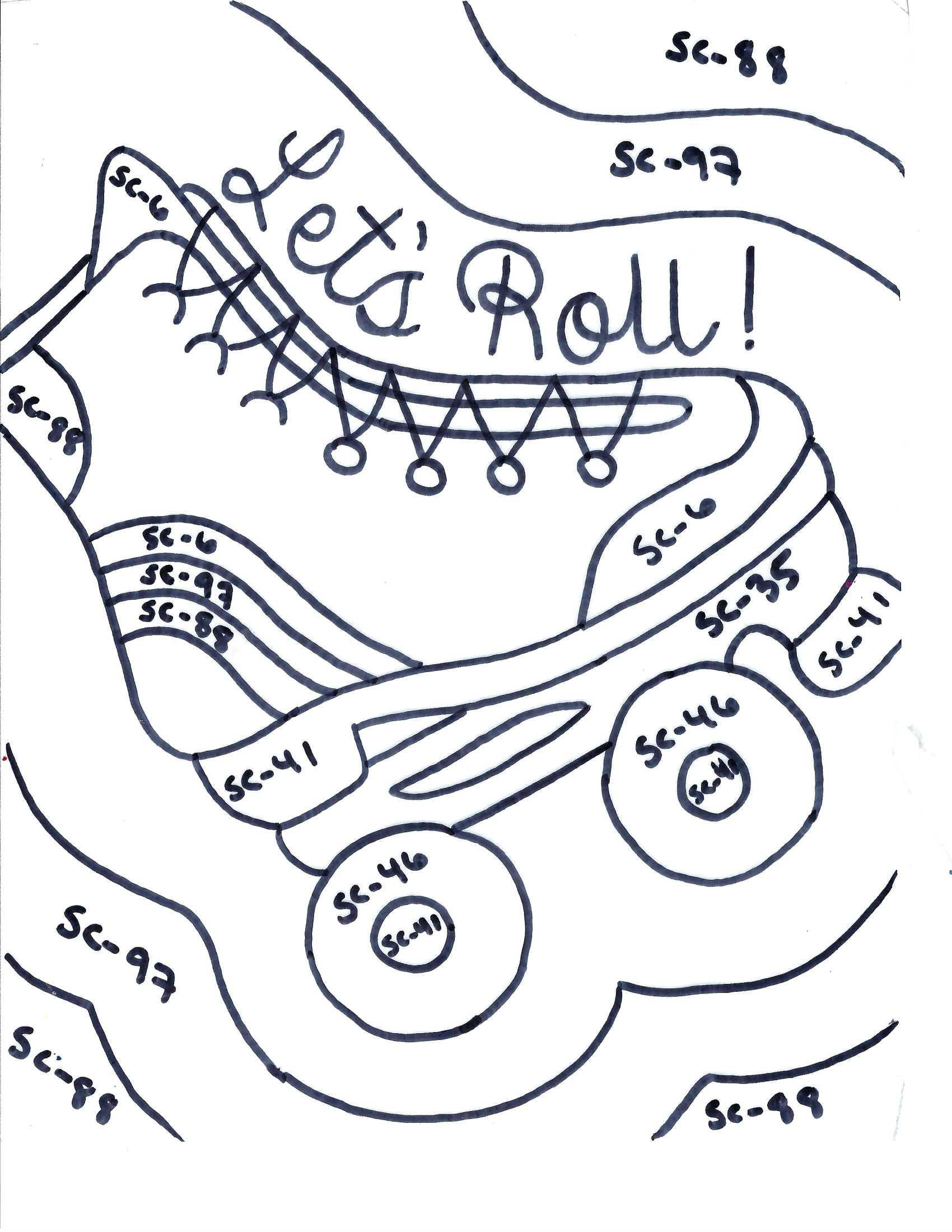 Roller skate canvas