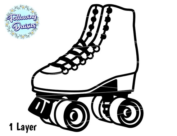 Roller skate svg skate sport retro rollet skate vintage svg files for cricut and silhouette paper cut template