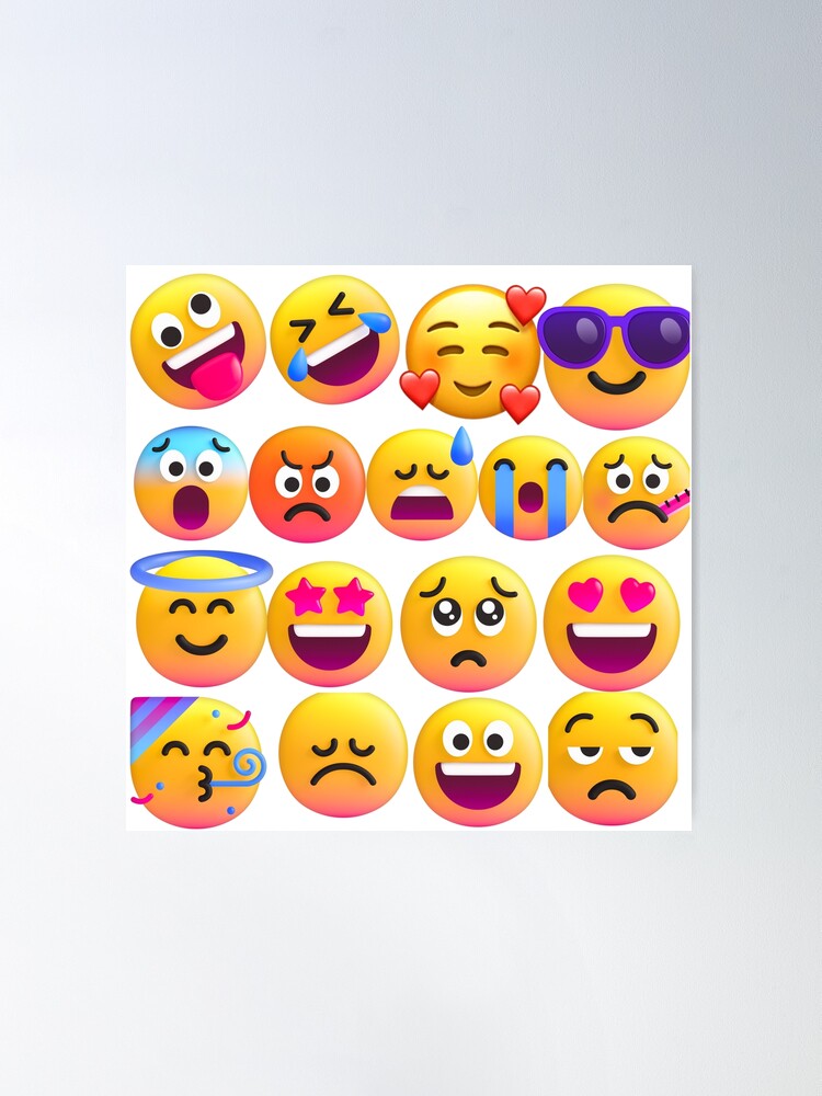 Emoji design on point poster for sale by designonpoint
