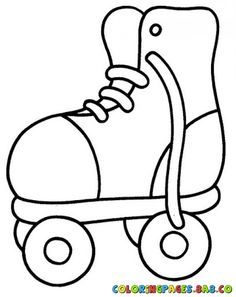 Roller skate coloring page coloring pages purse crafts roller skate