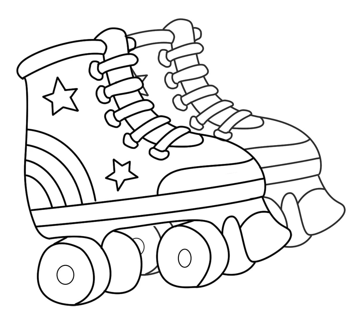 Roller skate malvorlagen