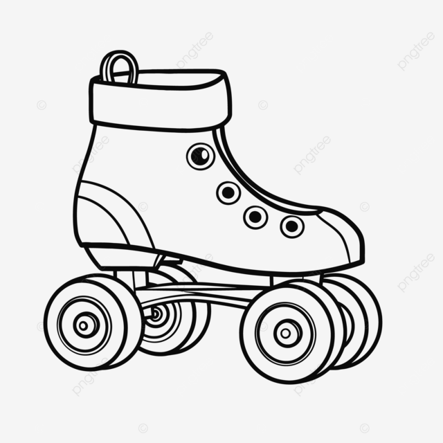 Roller skate for kids coloring pages outline sketch drawing vector wing drawing ring drawing kid drawing png and vector with transparent background for free download
