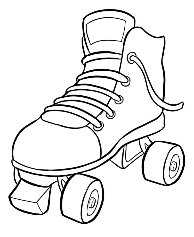 Roller skate malvorlagen