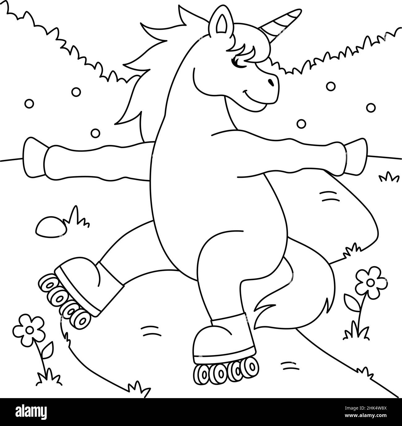 Kids roller skates cut out stock images pictures
