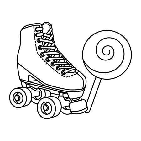 Skate coloring page stock photos and images