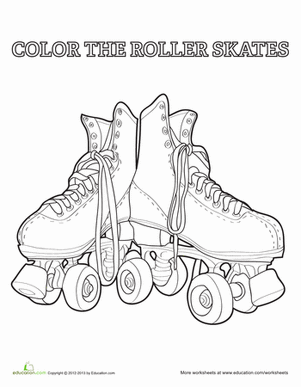 Roller skate worksheet education roller derby art roller roller skating party