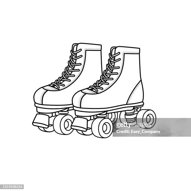 Roller skating high res illustrations
