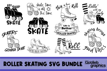 Roller skating quotes bundle svg roller skate sayings svg