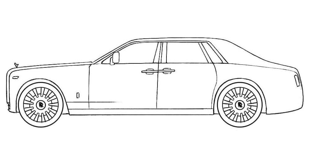 Rolls royce coloring pages