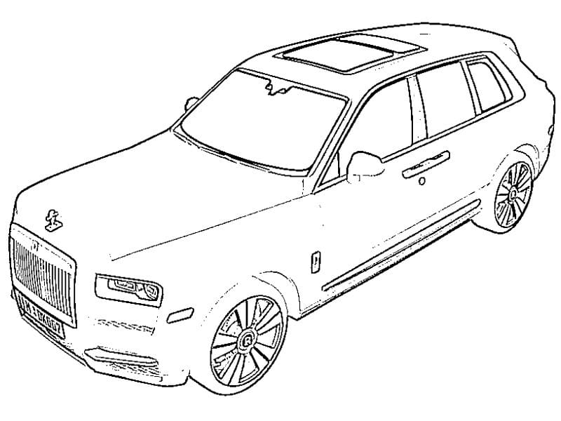 Rolls royce coloring pages