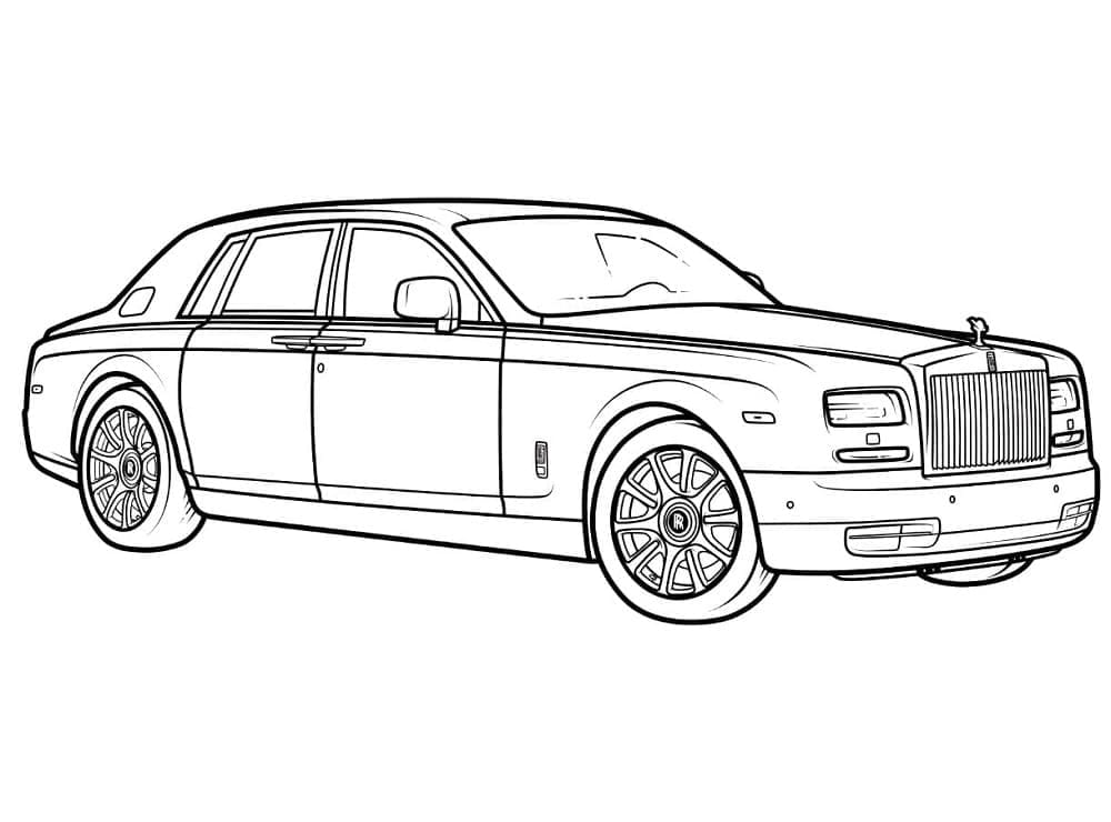 Rolls royce coloring pages