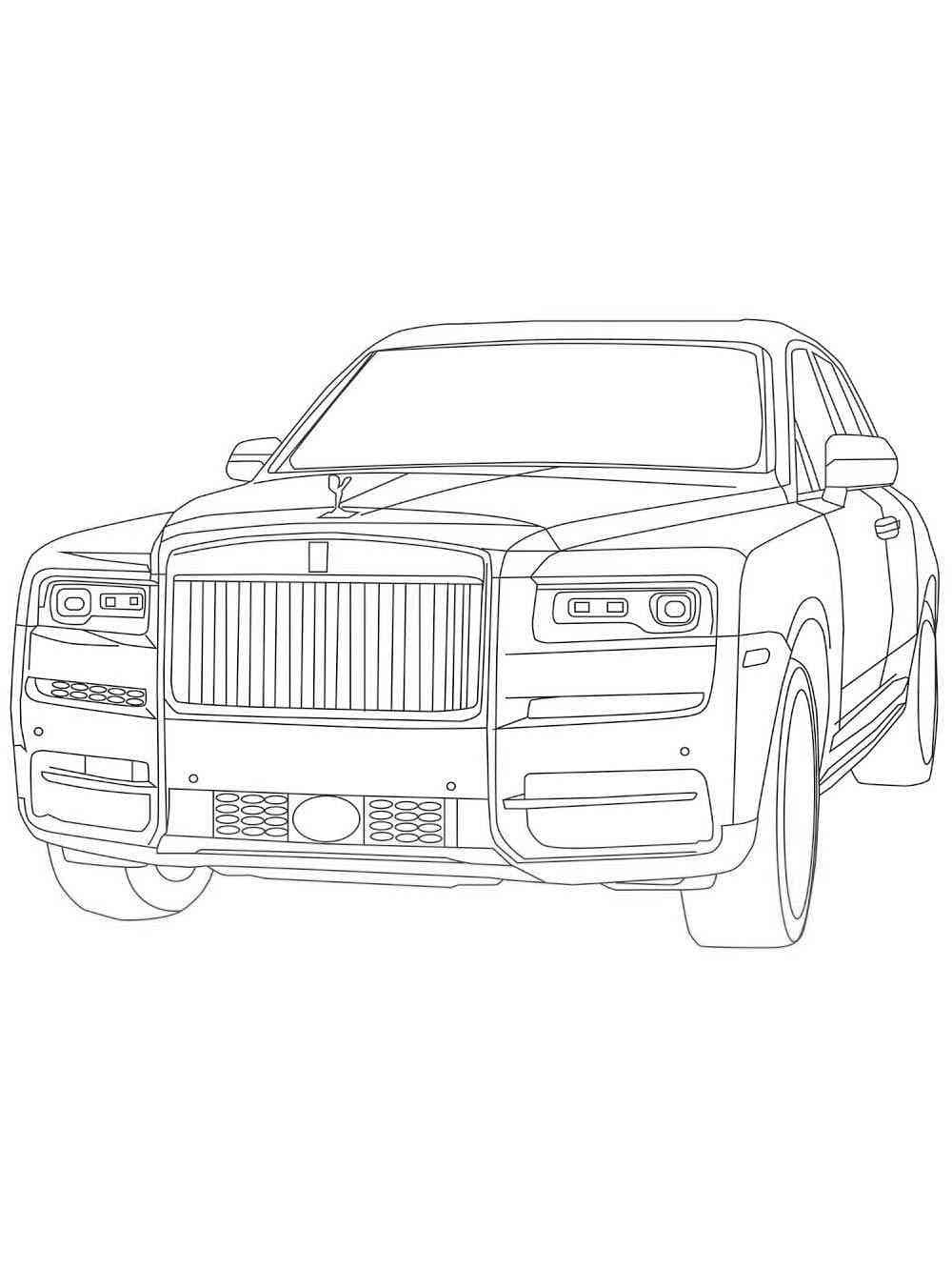 Rolls royce coloring pages