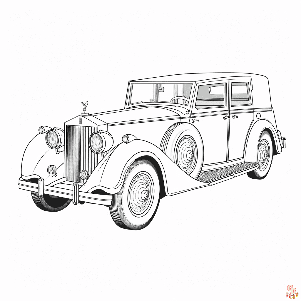 Printable rolls royce coloring pages free for kids and adults