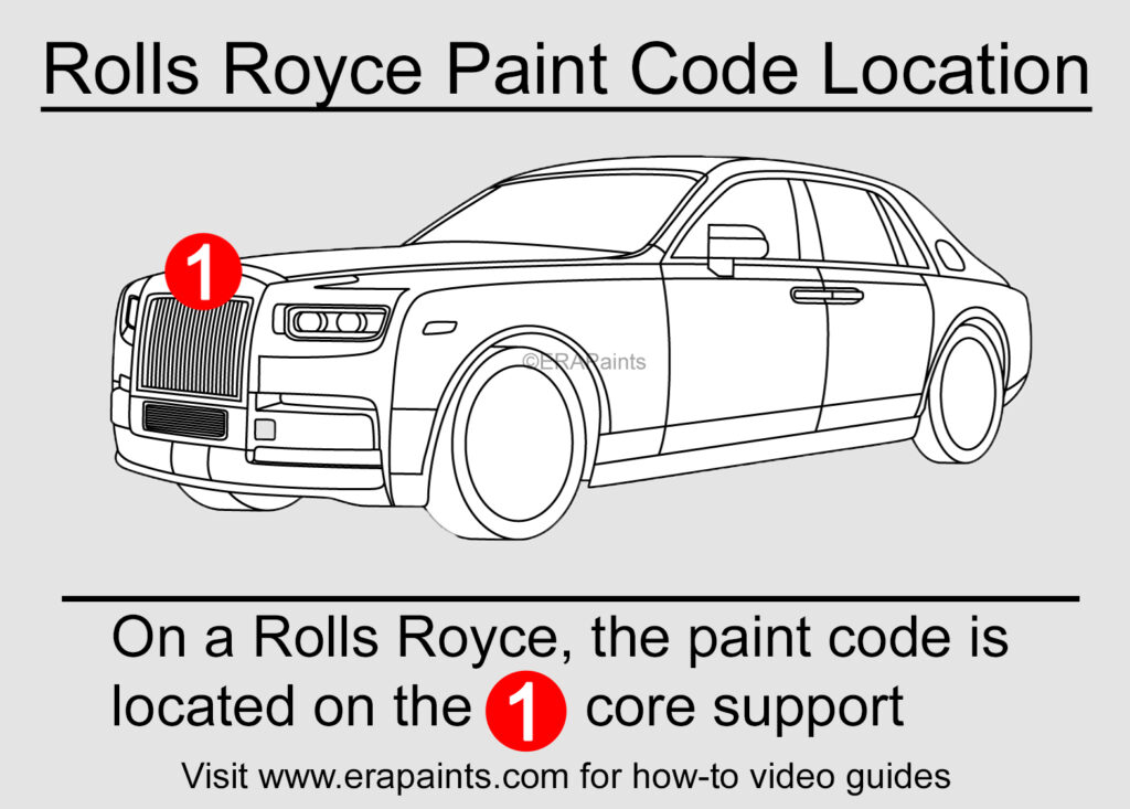 How to find your rolls royce paint code