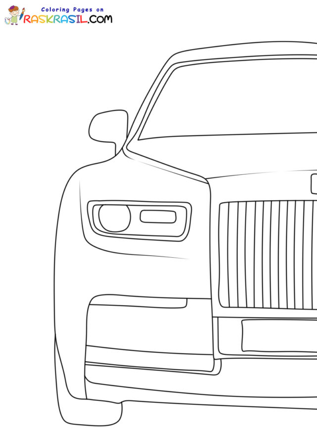 Rolls royce coloring pages
