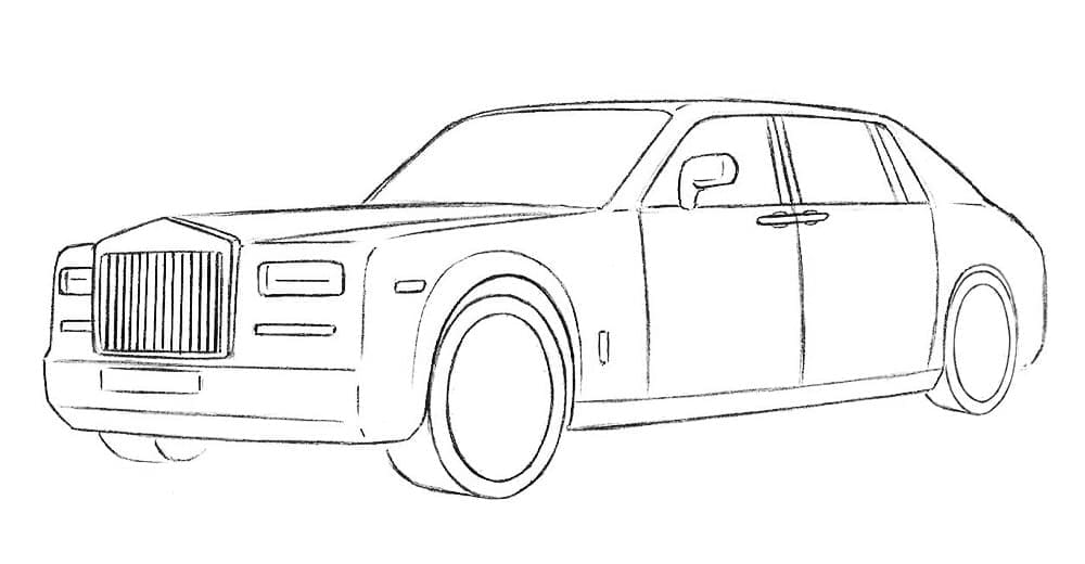 Rolls royce coloring pages