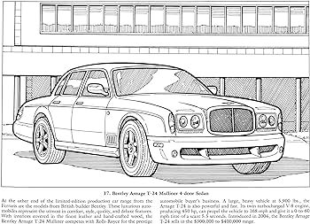 Luxury cars loring book dover history loring book lafontaine bruce books