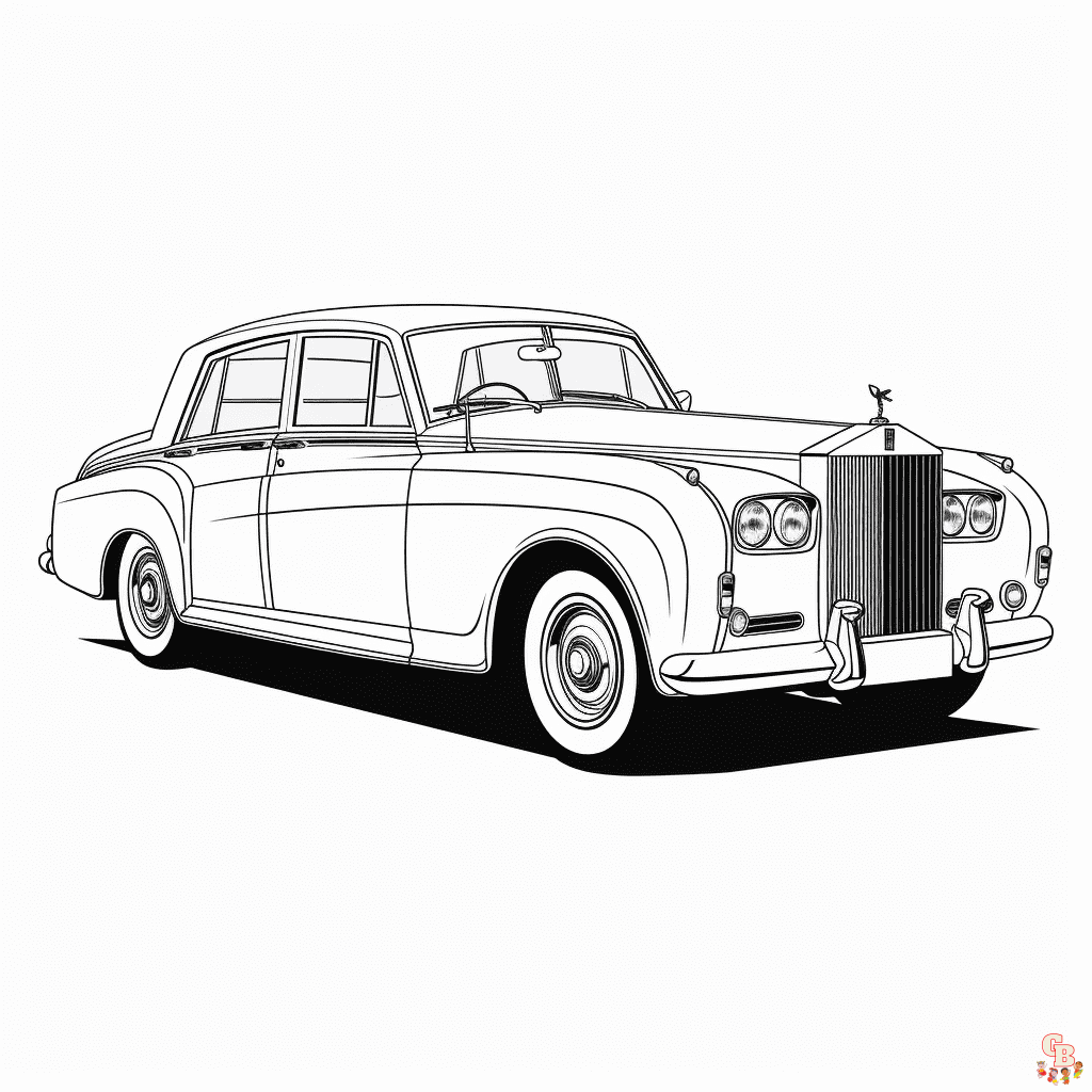 Printable rolls royce coloring pages free for kids and adults