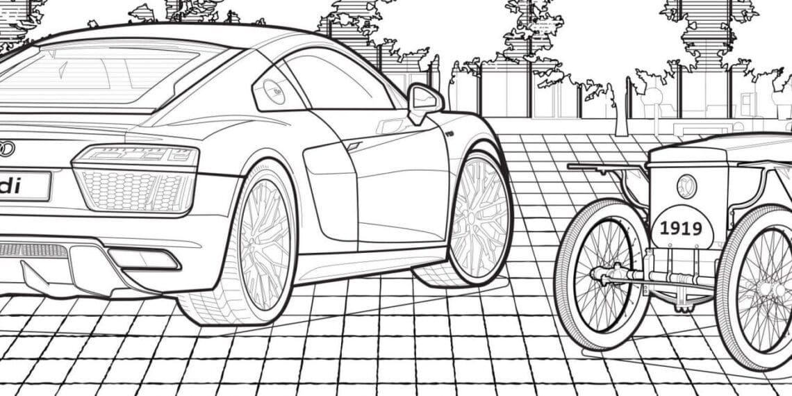 Audis coloring book is fun for all ages