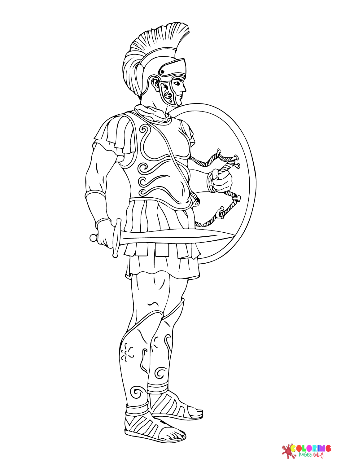 Ancient rome and roman empire coloring pages