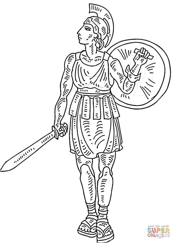 Roman soldier coloring page from italy category select from printable crafts of carâ coloring pages free printable coloring pages free printable coloring