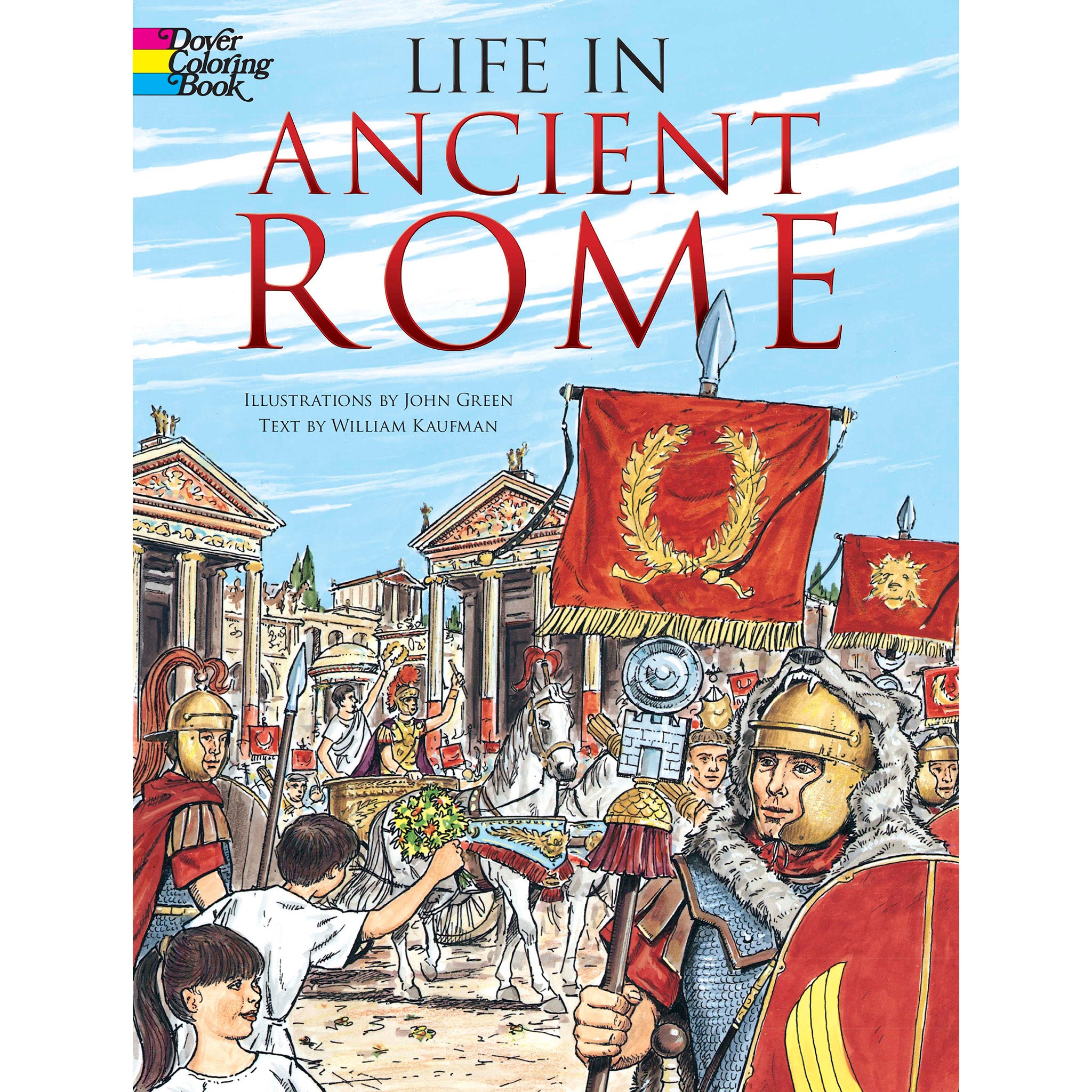 Life in ancient rome coloring book