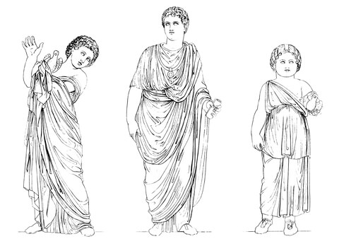 Roman youth and children coloring page free printable coloring pages